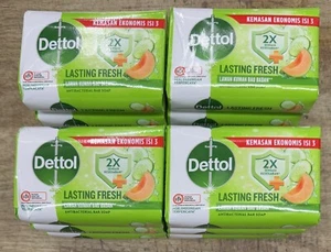 12pc Dettol Fresh Bar Soap, 100 gm Free Shipping - Picture 1 of 3