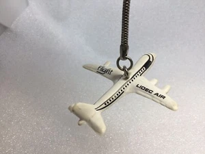 Vintage Airline Company Promo Keychain LIDEC Air Lines Porte-Clés Avion Plane - Picture 1 of 8