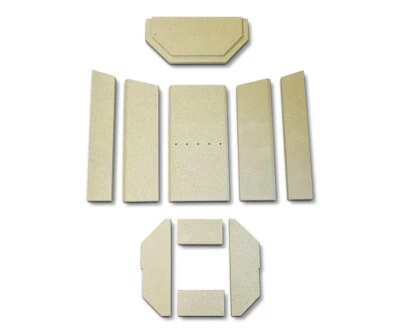 KAMINXPERT Feuerraumauskleidung für Justus Usedom 5 Kaminofen Ersatzteile Brennraum