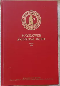 1981 Mayflower Ancestral Index Vol 1 Descendants Brewster, Eaton, White, Fuller - Foto 1 di 6