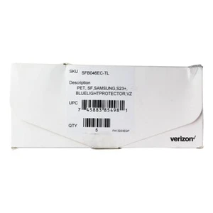 Verizon ScreenForce Blue Light Protector for Samsung Galaxy (S23+) (5 Pack) - Picture 1 of 2