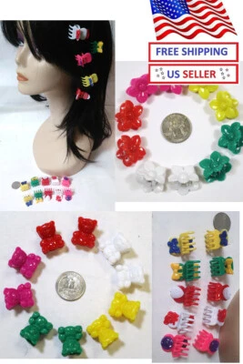 LOT OF 10,30,60 PC--1' LONG FLOWER ANIMAL HAIR CLAWS  CLIP - Image 1 of 2