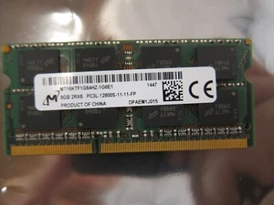 Micron 8GB DDR3L 1600 MHz 2RX8 PC3L-12800S Pin Laptop Memory SODIMM Micron - Picture 1 of 4