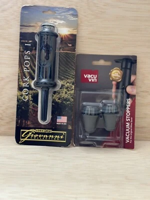 Cork Pops I - Colección Giovanni abrebotellas de vino + tapones de vacío Foto 1 de 2