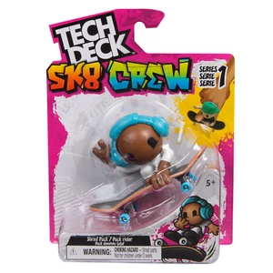 Tech Deck SK8 CREW Series One - NEW Skateboard and Figurine w. Blue Headphones - Picture 1 of 7