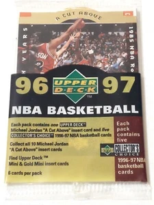 MICHAEL JORDAN GUARANTEED 1996-97 UPPERDECK A CUT ABOVE FACTORY SEALED PACK Ht91 - Picture 1 of 2