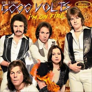 7" 5000 VOLTS I'm On Fire AIRBUS / TINA CHARLES Glam-Rock EPIC D 1975 like NEW! - Imagen 1 de 3