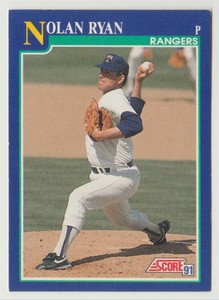 1991 Score Nolan Ryan Texas Rangers #4