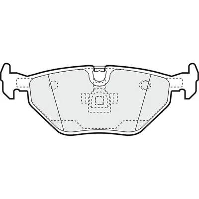 Brake Pads Set For Saab 9-5 YS3E 2.3 Turbo Rear Apec Blue 5058110 93194192 - Image 1 of 4