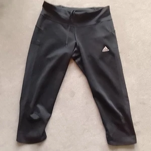 ADIDAS Women's Black AEROREADY Running Leggings Size Medium Gym Fitness - Picture 1 of 9