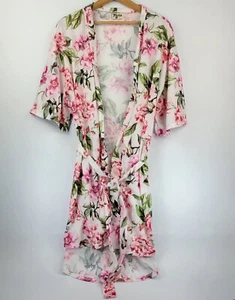 Accappatoio donna Show Me Your Mumu taglia unica floreale aperto cravatta vita corta  - Foto 1 di 8