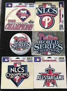 PHILADELPHIA PHILLIES : PATCH & DECAL SETS Brand New SEE ALL PICTURES ~~! Fr Shp - Picture 1 of 3