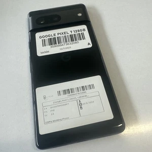 Google Pixel 7 - 128GB - Schwarz (Entsperrt) Ohne Verpackung - A* Klasse - Next Day UK - Bild 1 von 12