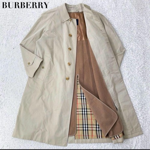 Xl 52R Burberry trench coat made in uk con fodera beige uomo #EG AZA
