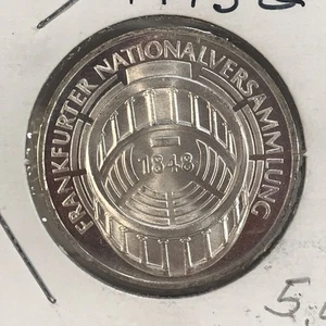 Deutsch 1973 G Silber 5 Mark Stempelglanz sieht super aus Kostenloser Versand A - Bild 1 von 2
