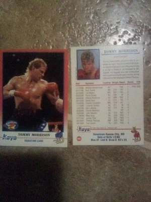 1991 年 Kayo Tommy Morrison #060 国家签名卡 — 第 1/3 张图片