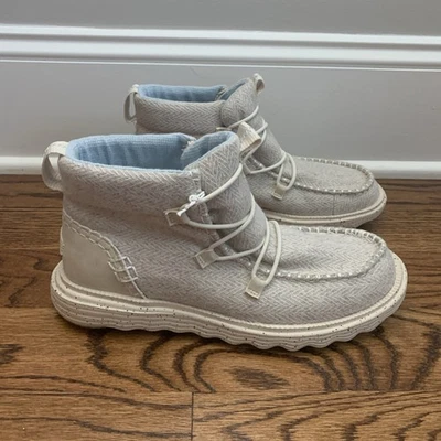 Bota Hey Dude Reyes jaspeada marfil para mujer talla 10 Foto 1 de 4