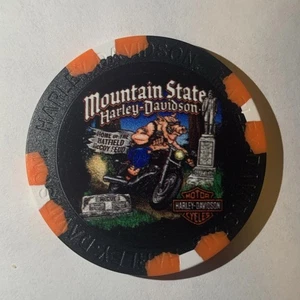 Harley Davidson Poker Chip HD Mountain State in Delbarton, WV geschlossen 30.08.25 - Bild 1 von 2