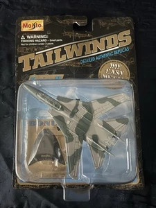 Maisto Tailwinds - F-14 Tomcat - with Stand - Camo (Green & Silver) Series II - Picture 1 of 2