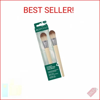 Cepillo facial EcoTools Classic Foundation, para base líquida y en crema, Flat Fou Foto 1 de 2