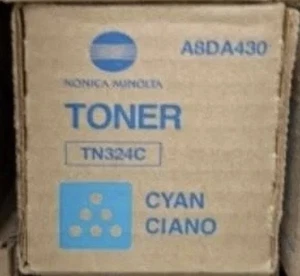 Konica Minolta Cyan A8DA430 Toner Cartridge - TN324C New In Box - Afbeelding 1 van 1