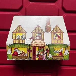 Santas Workshop Hallmark Cards Holiday Matchbook Box Brandneu Vintage 1981 - Bild 1 von 7