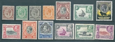 KUT 1922-35 George V mint stamp collection to 2/- - Image 1 of 2