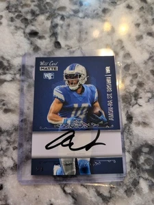 #D /8 2023 Amon-Ra St. Brown On Card Auto Blue Wild Card Matte #BCA-AS  - Bild 1 von 24