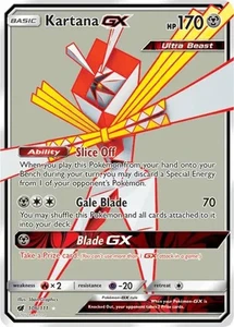 Kartana GX Full Art - Pokémon SM - Crimson Invasion #106 Ultra Rare Holo - NM - Picture 1 of 1