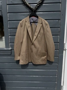 Austin Reed Beige Cotton Blazer Jacket Size Xl 46” Chest - Picture 1 of 11