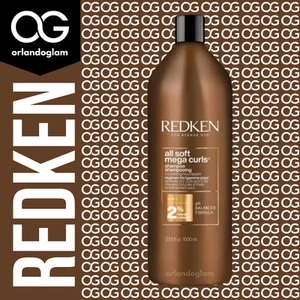 Redken All Soft Mega Curls Shampoo 33.8oz ๐ Hydration & Curl Definition ๐ - Picture 1 of 2
