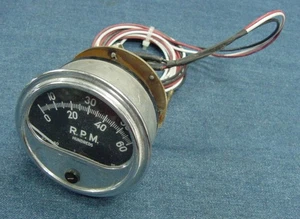 TACÓMETRO VINTAGE 6K 6000 RPM CON AJUSTADOR ILUMINADO CONVERTIDO PARA PIEZAS - Imagen 1 de 8