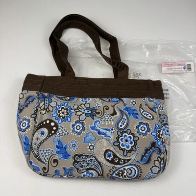 NUEVO Monedero Thirty-One Demi Pavo Real Paisley Fondo Plano Foto 1 de 4