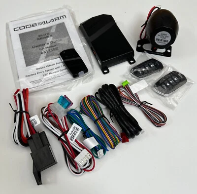CODE CAR ALARM CENTRAL LOCKING REMOTE SECURITY TILT, SHOCK SENSOR 2WAY FOBS - Image 1 of 3