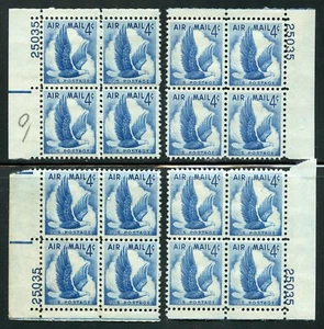 US Scott C48 EAGLE Matched set of 4 plate blocks 25035 Mint NH - Picture 1 of 1