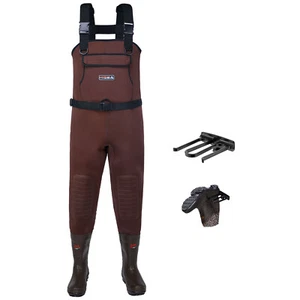 HISEA Neoprene Chest Wader 200G Insulated Cleated Bootfoot Fishing Hunting Wader - Picture 1 of 33