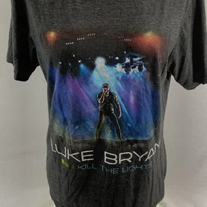 Luke Bryan Kill The Lights Gray Heather Tour Tshirt Tour Men's Size Small - Picture 1 of 2