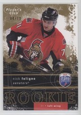 2007-08 Upper Deck Be a Player Player's Club /10 Nick Foligno #271 Rookie RC