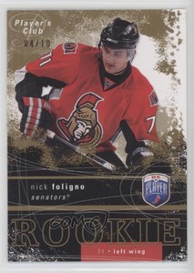 2007-08 Upper Deck Be a Player Player's Club /10 Nick Foligno #271 Rookie RC