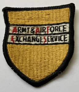 ORIGINAL, VINTAGE ARMY & AIR FORCE EXCHANGE SERVICE PATCH - Picture 1 of 2