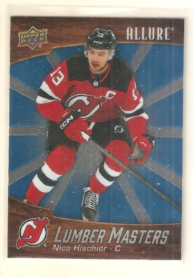 Nico Hischier 2023-24 UD Allure Lumber Masters Insert #12 Devils - Image 1 of 2