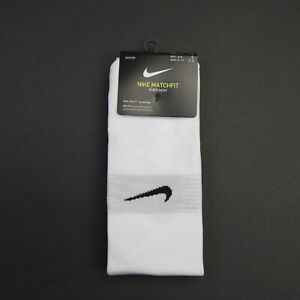 Nike Dri-Fit Socks Unisex White Knee High Soccer New with Tags M Medium L Large