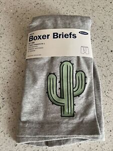 NWT Old navy Comfort Waistband Boxer Briefs for Men Size Small 🌵 Cactus Design