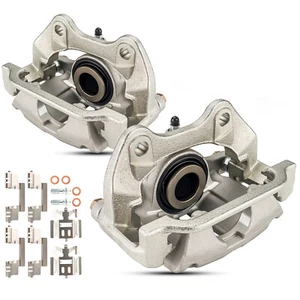 2x Rear Brake Calipers w/ Bracket for Chevy Silverado 1500 Sierra 1500 Cadillac - Picture 1 of 10