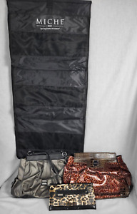 Miche Hanging Closet Organizer Holder Hanger W/ Bag and 2 Shells- Drew & Silvia