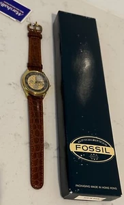 Funktionierende Vintage Fossil Skelettuhr New OLD STOCK mit Box LESEN - Bild 1 von 9