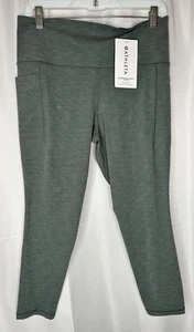Athleta Salutation Stash Pocket II 7/8 Gray Heathered Size LARGE Tight Leggings - Picture 1 of 7