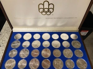 1976 Kanadische Olympische Spiele 28,925 Silbermünzensatz in OVP - Bild 1 von 5