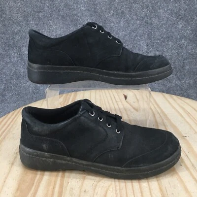 Easy Spirit Shoes Womens 8.5 M Tracery Casual Sneakers Black Suede Lace Up - Image 1 of 4