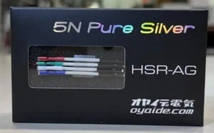 Oyaide head shell lead wire (5N Pure Silver) HSR-AG made in Japan - Picture 1 of 2